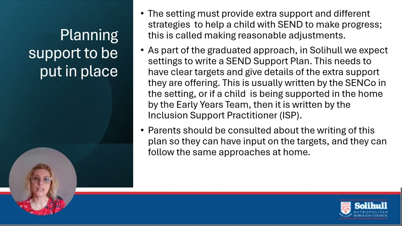 Parent support training - The graduated approach in Solihull