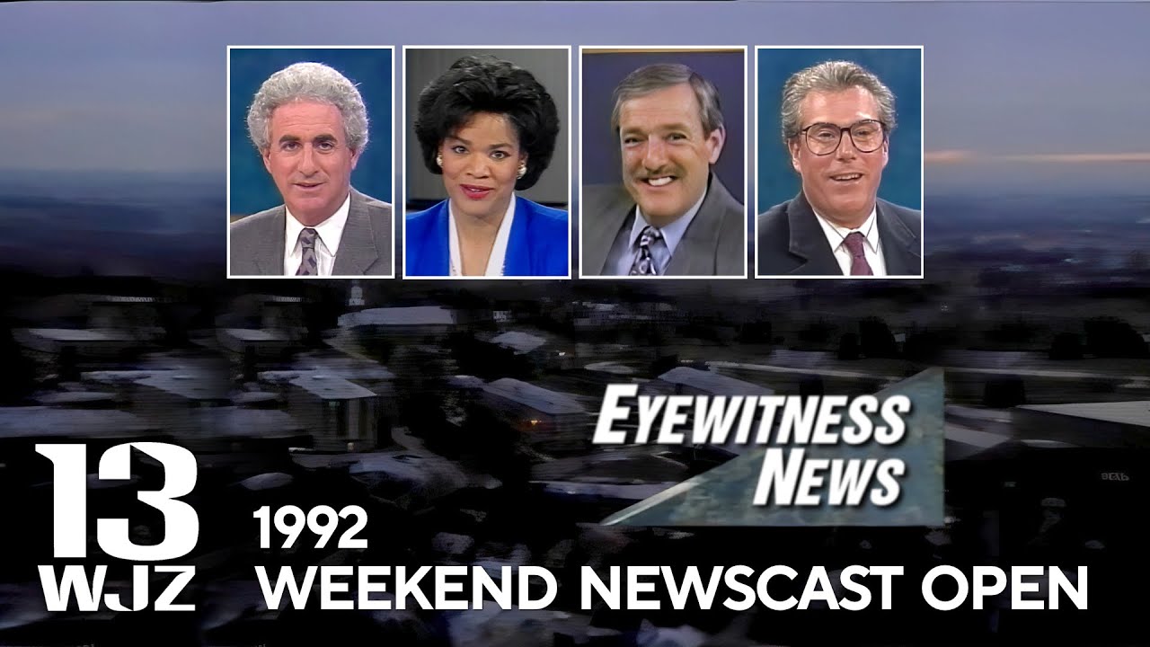 WJZ-TV Baltimore | Eyewitness News Weekend Newscast Open | 1992 | WJZ 13