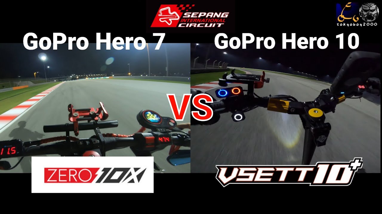 [Vsett 10+ VS Zero 10X ! ] [GoPro Hero 10 VS GoPro Hero 7 !  4K ]  At Sepang International Circuit !