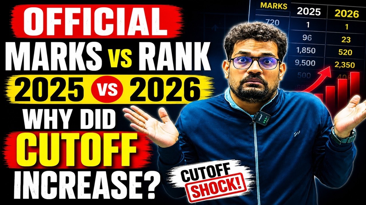 ReNEET 2026 Official Marks vs Rank Released | 2025 vs 2026 Comparison | Why Did Cutoffs Increase?