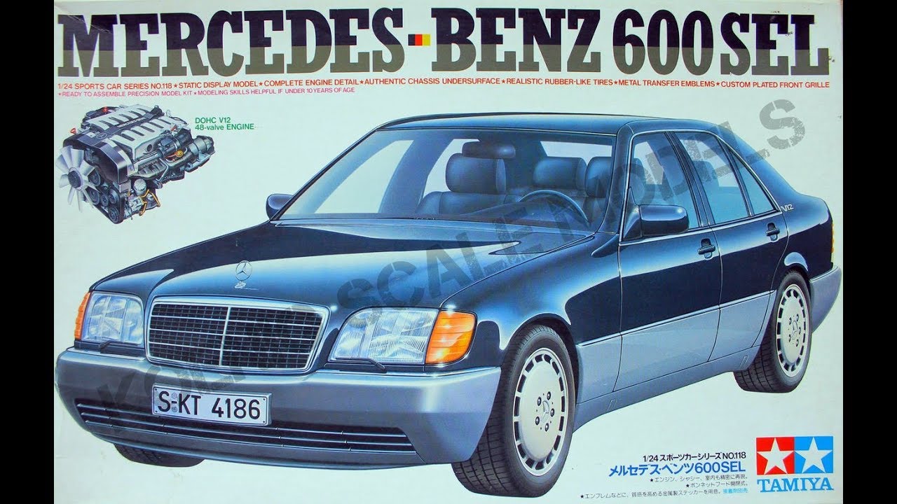 Обзор Mercedes-Benz 600 SEL Tamiya 1/24 (сборные модели)