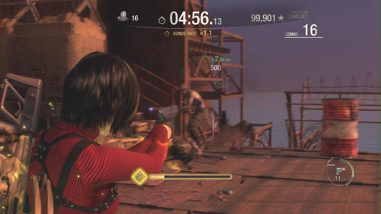 Resident Evil 4 Mercenaries Ada Island High Score