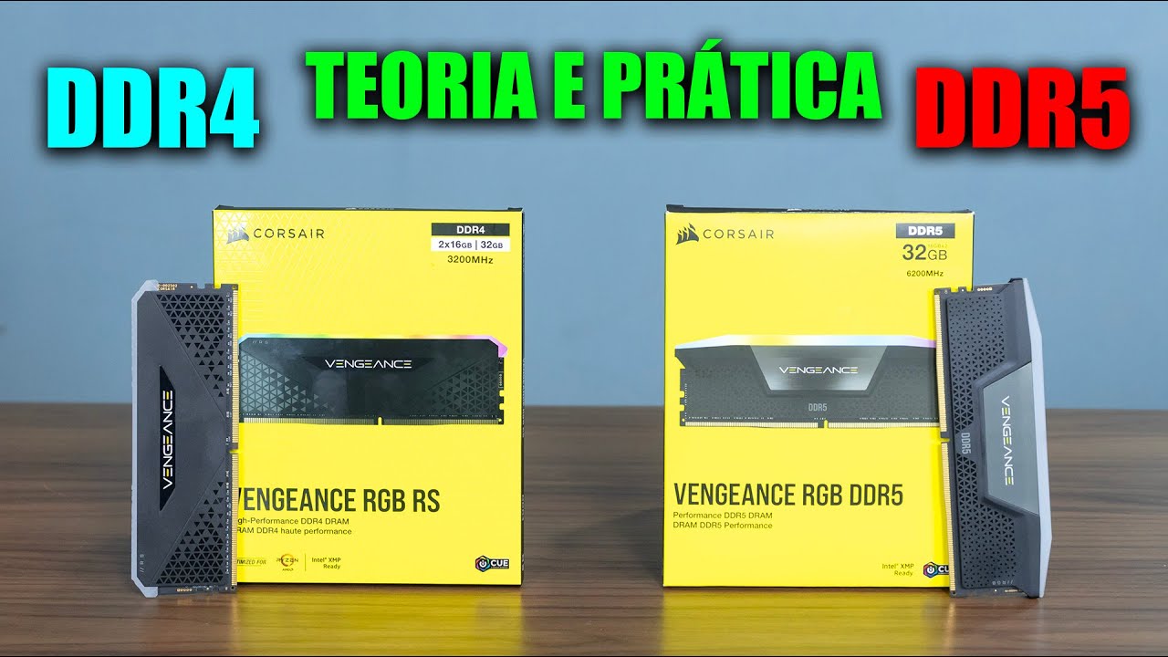 A REAL DIFERENÇA ENTRE MEMÓRIA RAM DDR4 E DDR5, TEORIA E PRÁTICA!