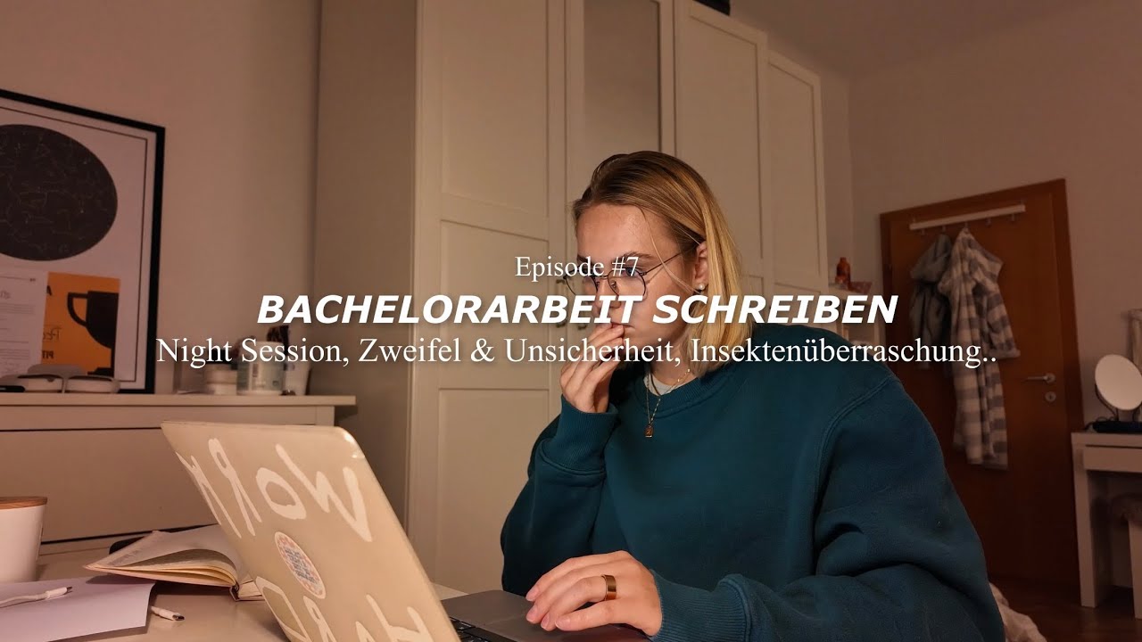 NIGHT SESSION BACHELOR THESIS I produktive Phase, Verzweiflung, Heuschrecke I VLOG I I KathaMariie