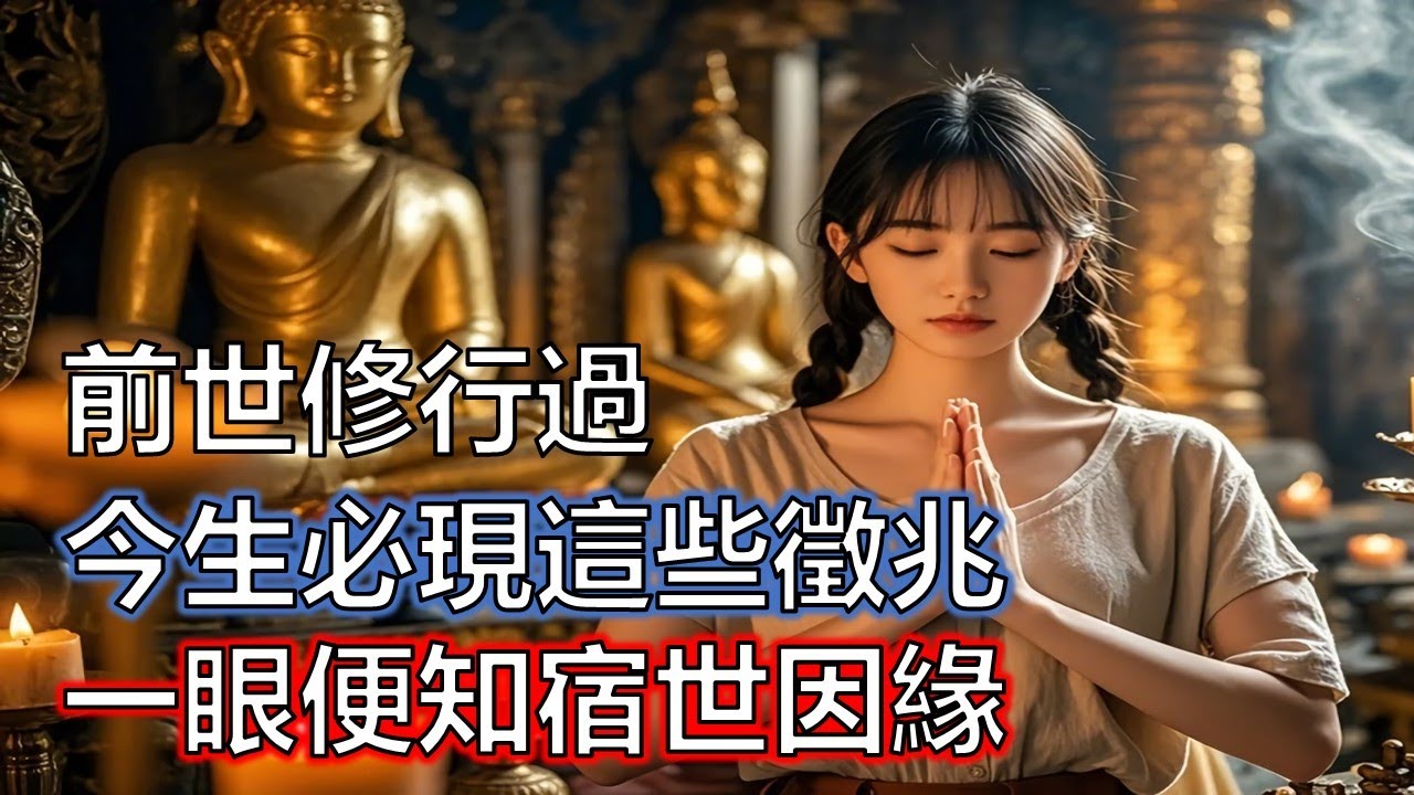 大勢至菩薩示眾：前世修行過今生必現這些徵兆，一看便知宿世因緣!#佛說#因果#修行
