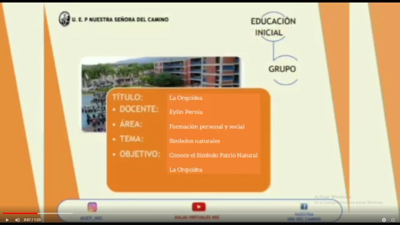 I GRUPO. FORMACI&Oacute;N PERSONAL Y SOCIAL. LA ORQU&Iacute;DEA. EI