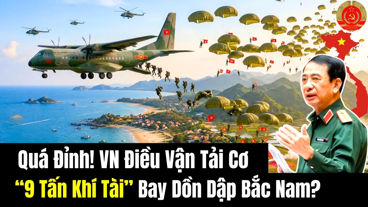 Quá Đỉnh! VN Điều Vận Tải Cơ “9 Tấn Khí Tài” Bay Dồn Dập Bắc Nam?