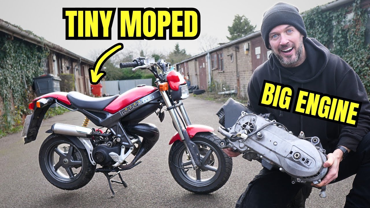 I GAVE THIS TINY MOPED A RIDICULOUS ENGINE