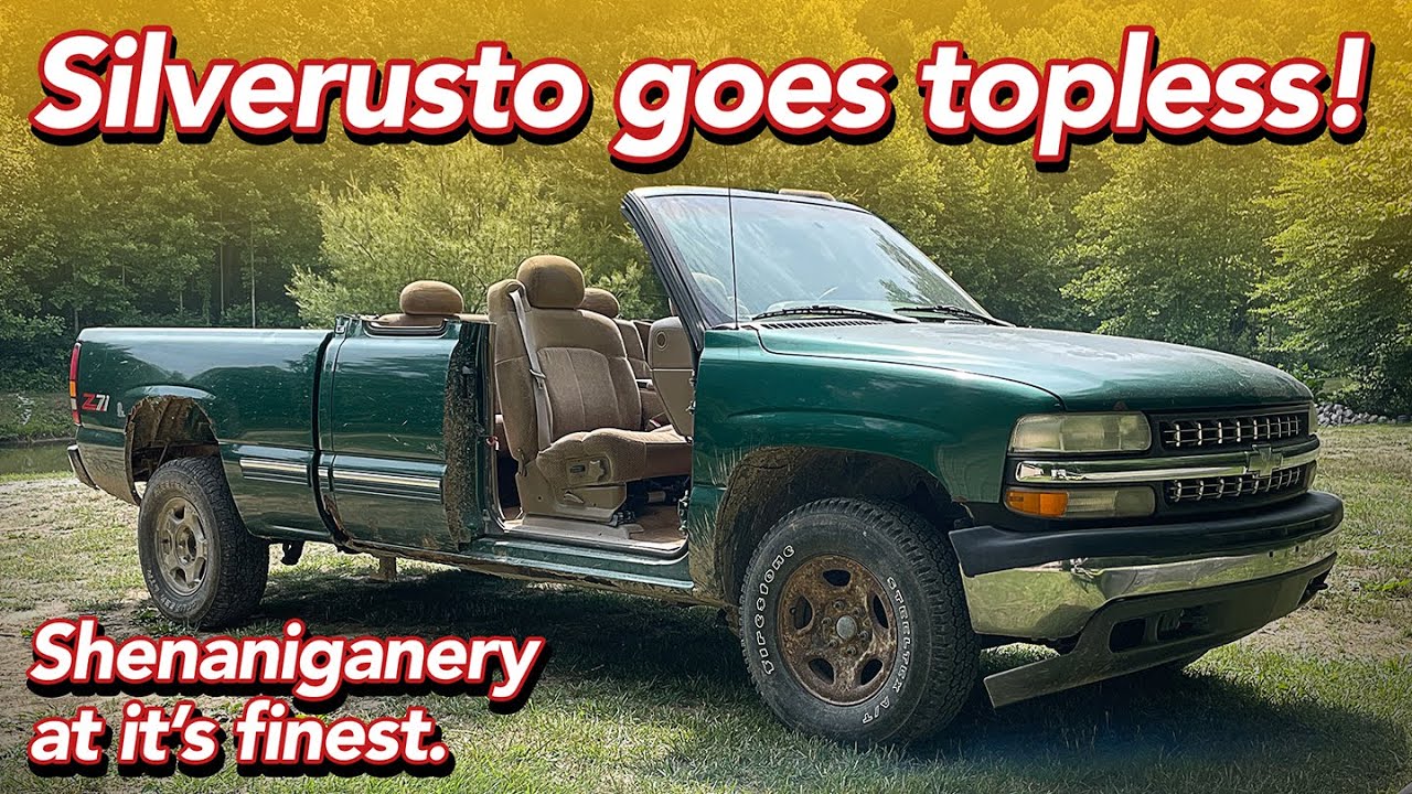 Silverusto gets a new look! - I cut the roof off of my rusty Silverado!