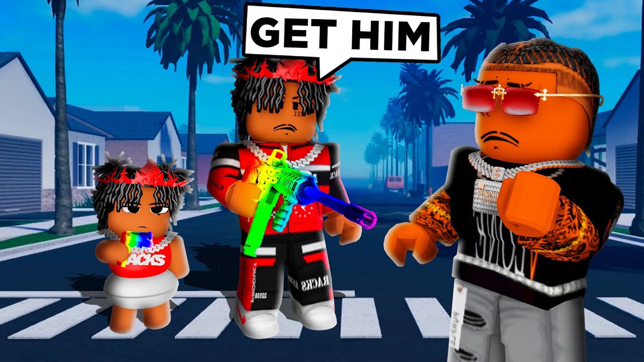 I Taught My LITTLE BROTHER How to Play Roblox Cali Shootout