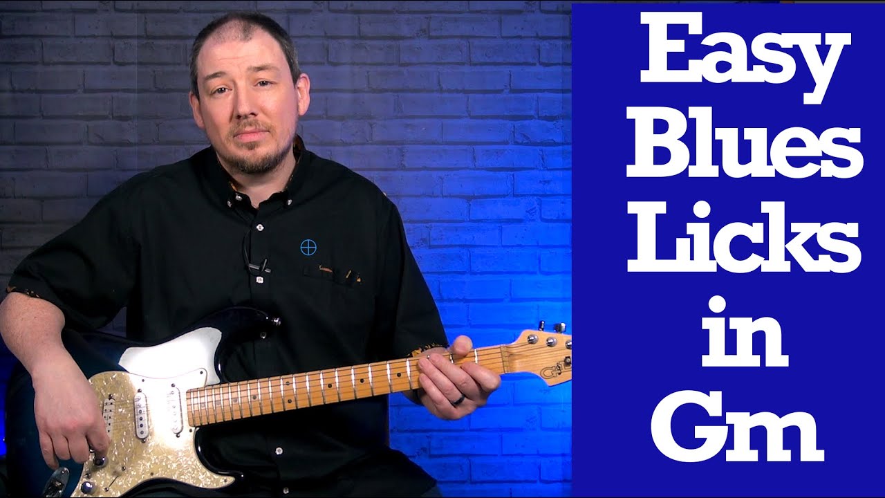 Easy Minor Blues Guitar Licks in G