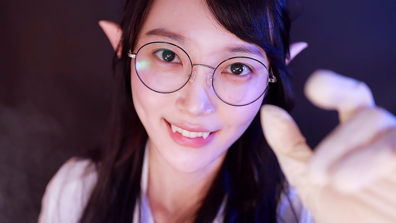 ASMR [ 뱀파이어 가족 ] 수상한 건강검진! 강렬한 귀청소 팅글👂🏻 츤데레 쌍둥이딸 로사 ☑️선택형 드라마