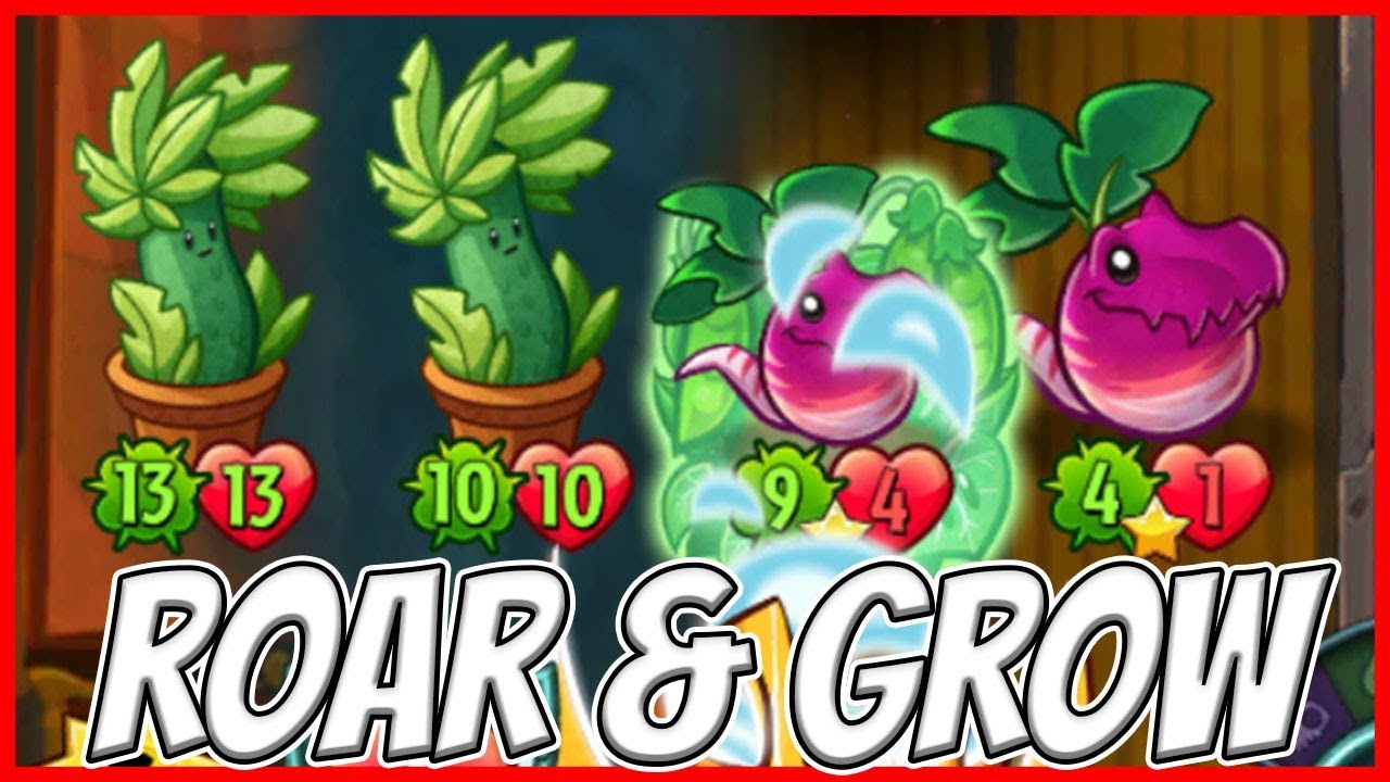 Captain Combustible - Draw Roar and Grow | Plants vs Zombies Heroes Gameplay
