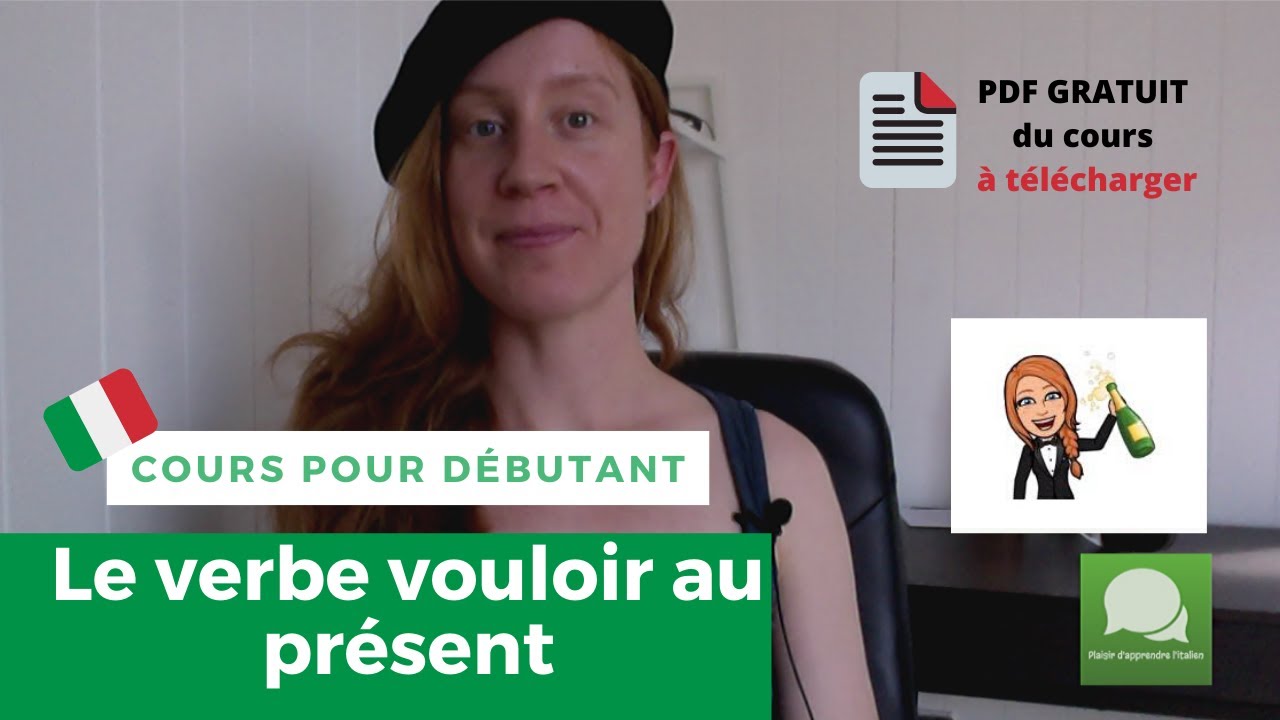 Apprendre l'italien leçon 7 débutant : le verbe vouloir au présent