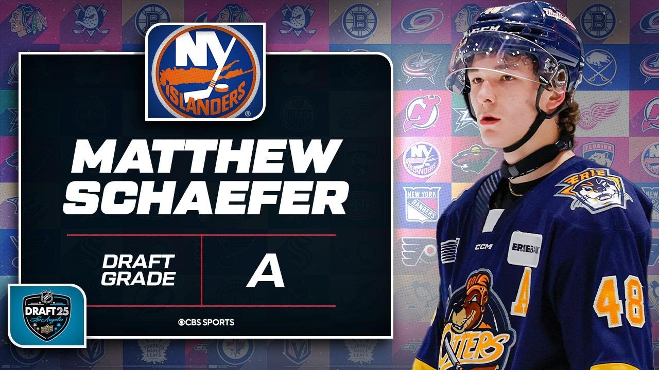 Matthew Schaefer selected No. 1 overall by Islanders | 2025 NHL Draft Grade & Instant Reaction