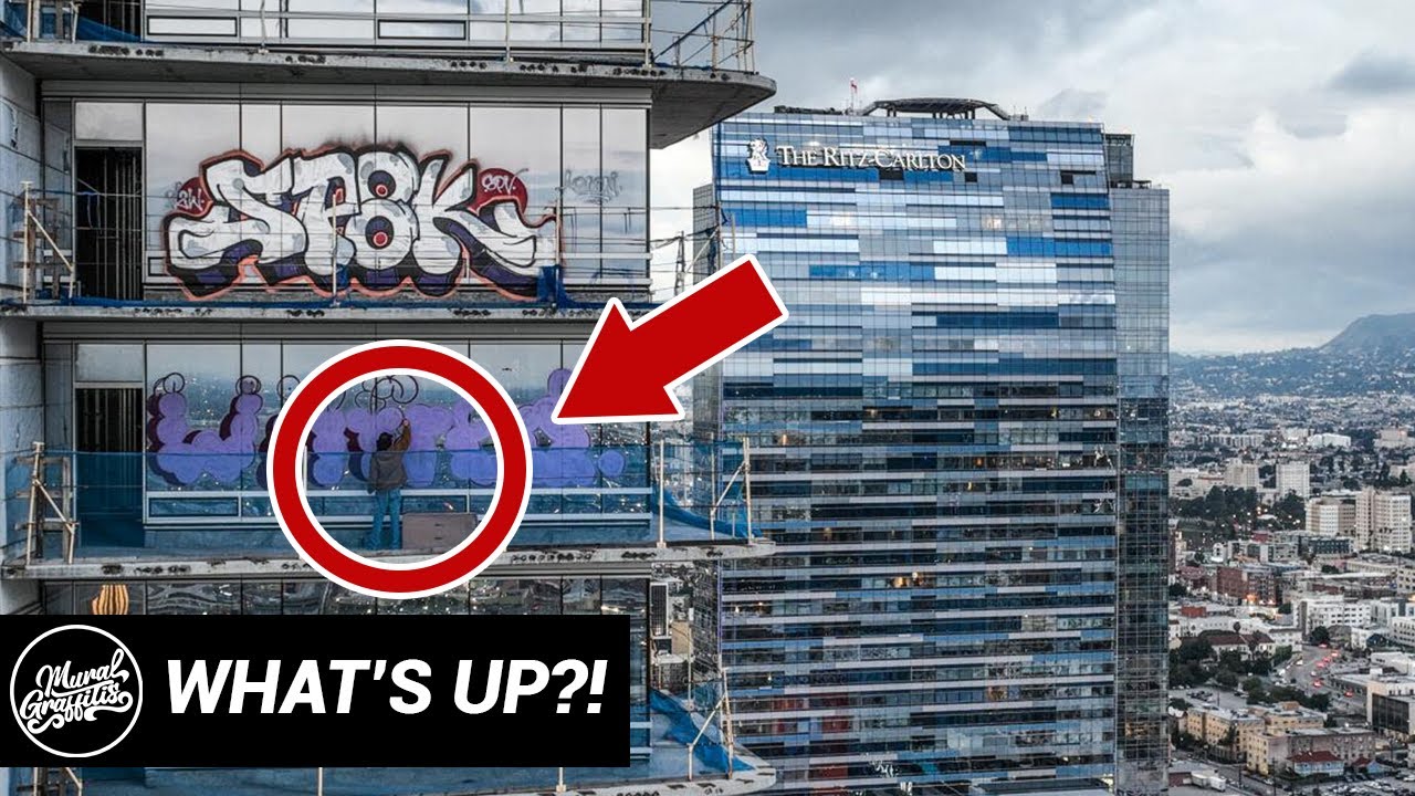 GRAFFITI ON LOS ANGELS SKYSCRAPERS: THE WHOLE STORY!