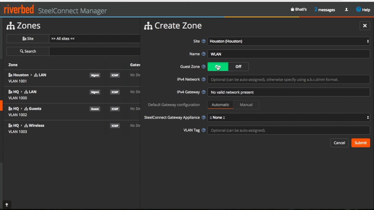 SteelConnect Basic Concepts : Zones