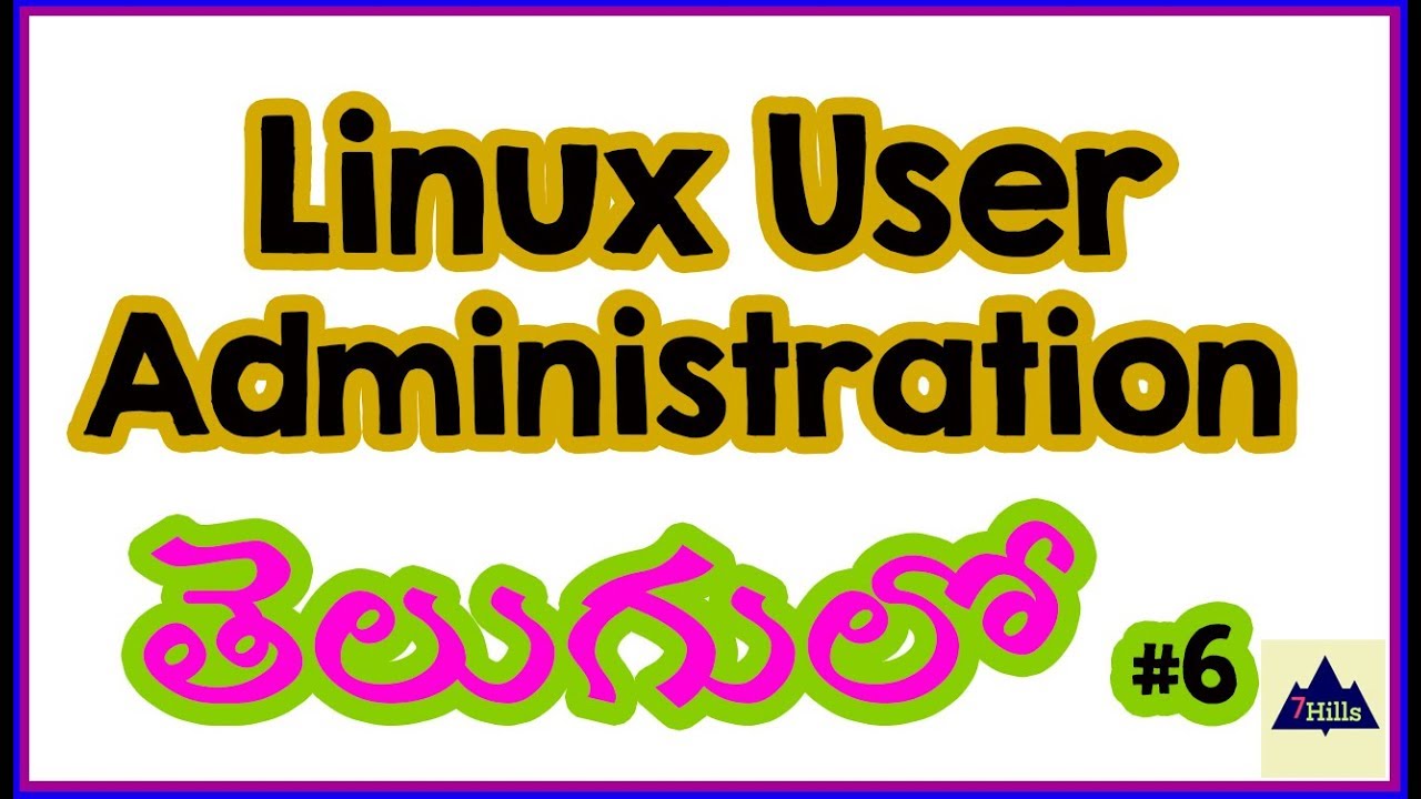 Linux User Administration In Telugu
