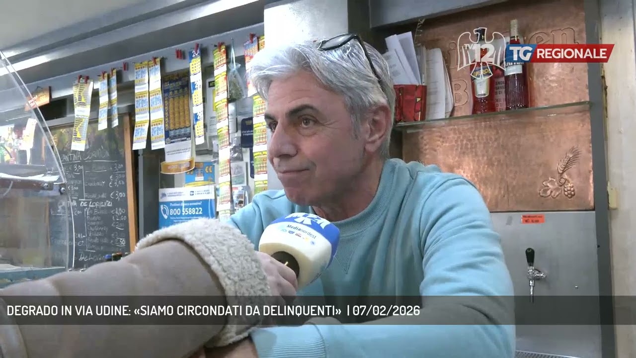 DEGRADO IN VIA UDINE: «SIAMO CIRCONDATI DA DELINQUENTI»  | 07/02/2026