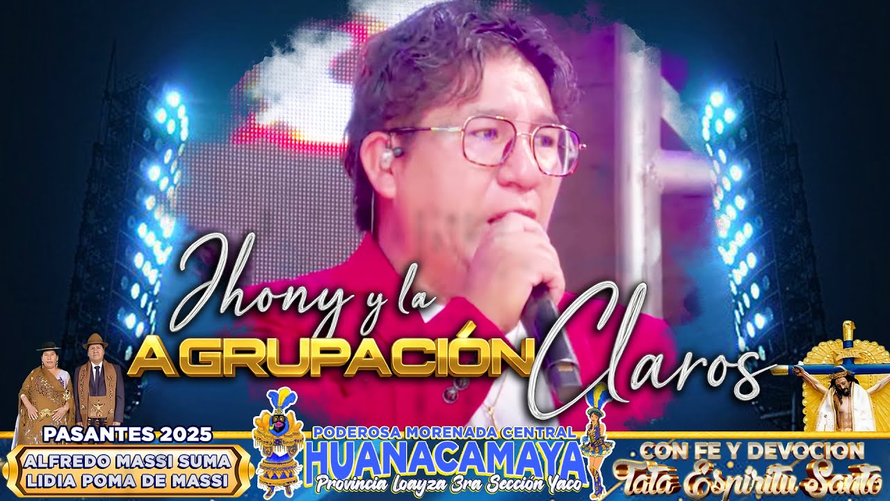 Jhonny y su Agrupación Claros En Vivo🔴 | Poderosa Morenada Central HUANACAMAYA