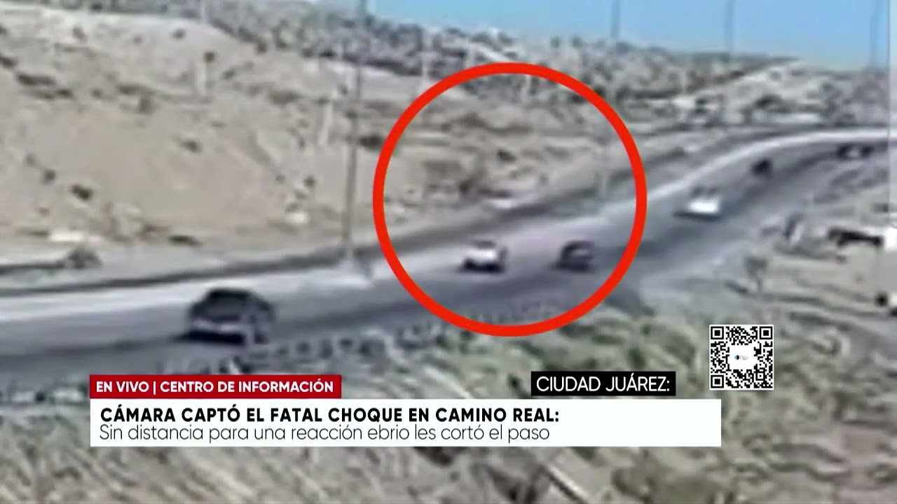 Cámara captó el fatal choque en Camino Real