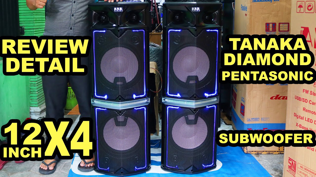 Speaker TANAKA DIAOMOND 12 PENTASONIC Review Detail dan cek sound