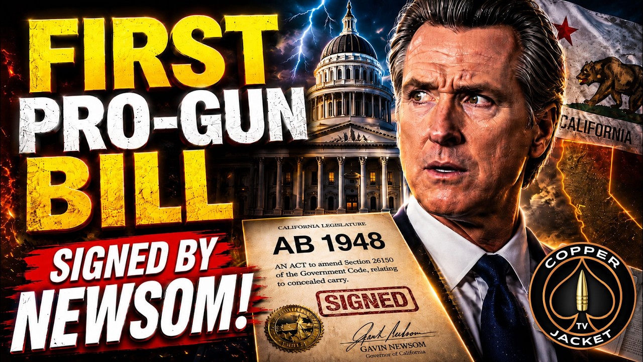 Wielkie wieści: Newsom podpisuje pierwszą w historii ustawę pro-gun w Kalifornii