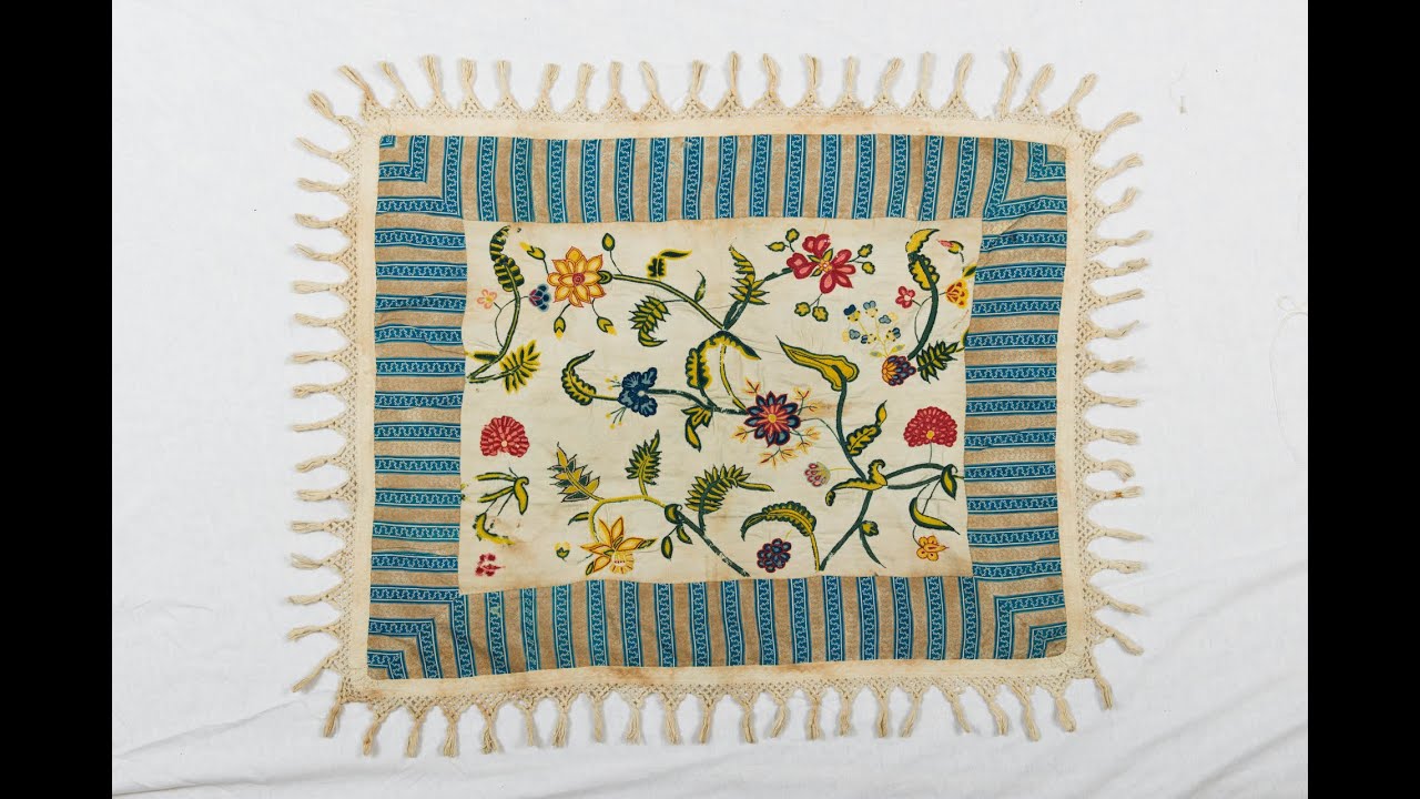 Sunday Antique Crewel Work Collection  Video #28 - Table Cover Embroidery 1800