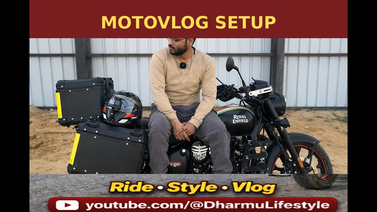 Moto vlog setup | @royalenfield | @dharmulifestyle1857 |@Motovlo