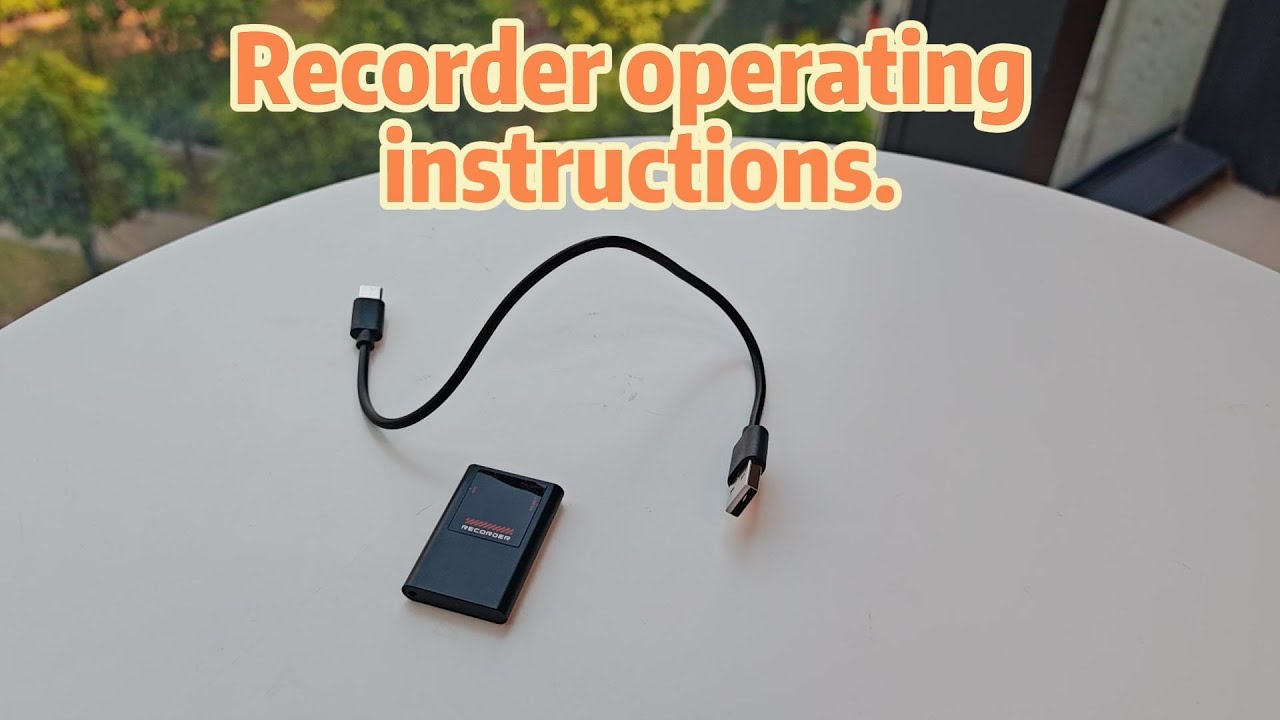 Recorder Product Instruction Manual - M11
