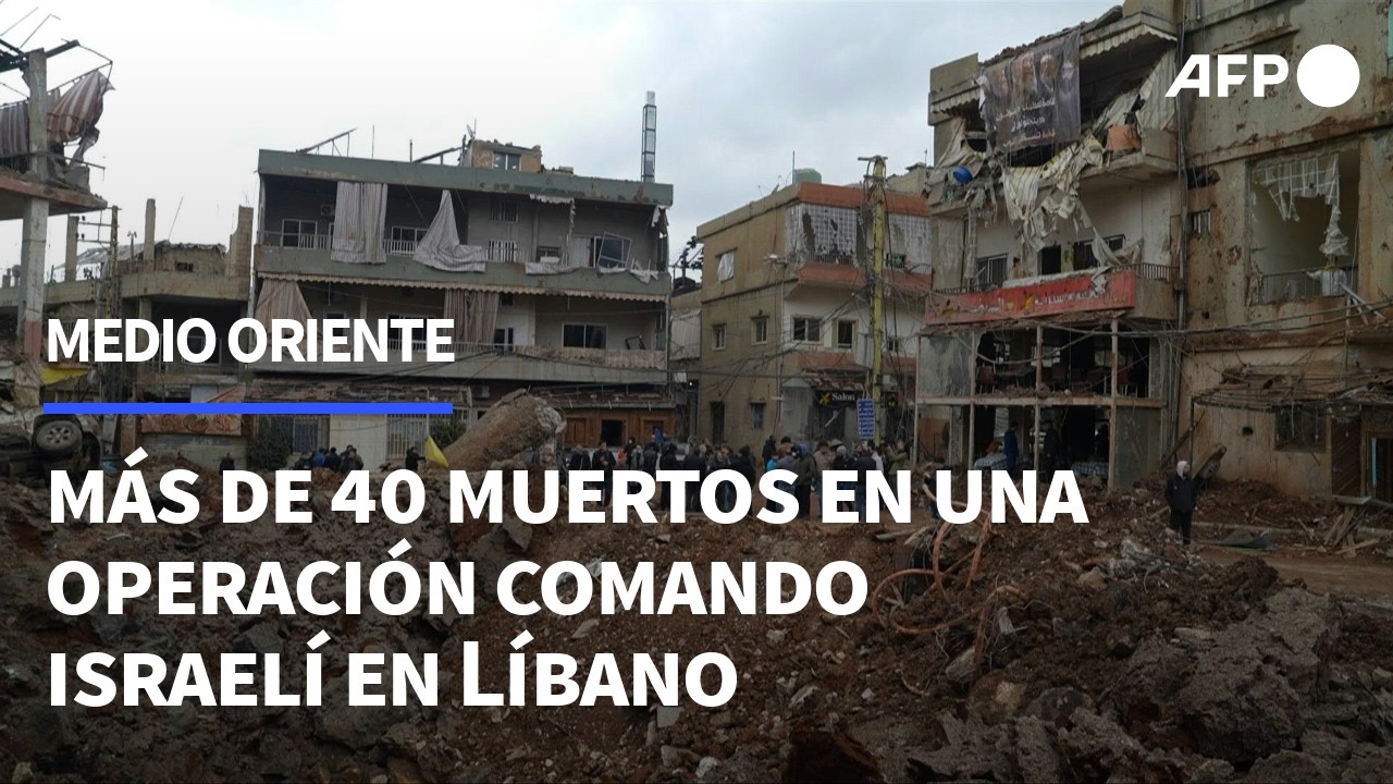 Más de 40 muertos en una operación comando israelí en Líbano | AFP