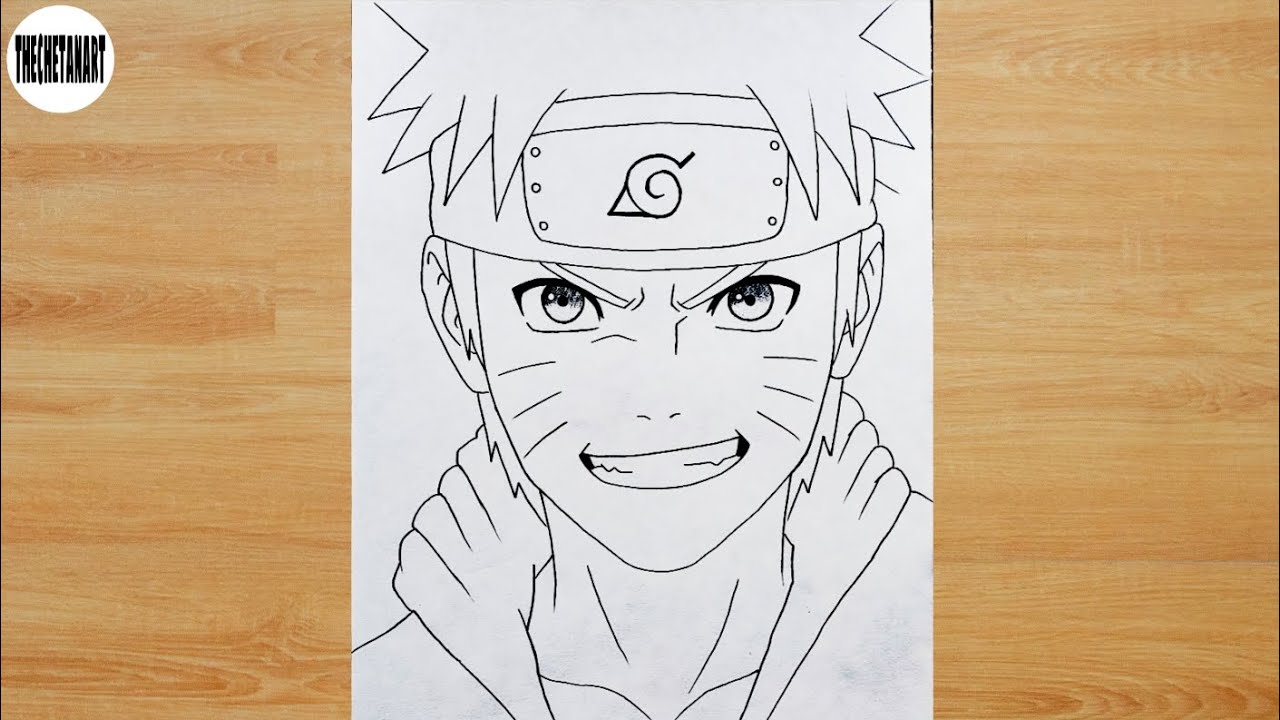 Naruto Uzumaki Drawing ✏️ | Easy Anime Sketch Tutorial | Step by Step