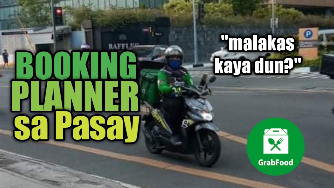 booking planner sa Pasay #grabfood #teamrisingmotovloger #bookingplanner