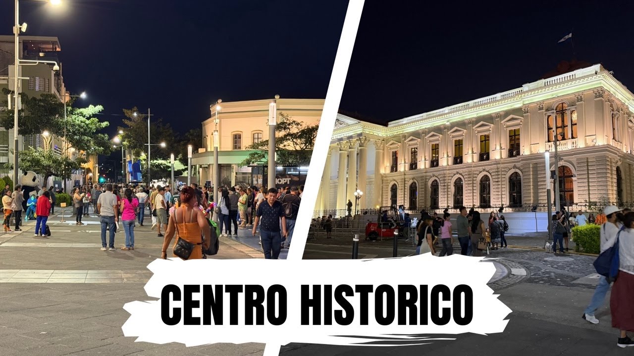 ¡AMBIENTE ALEGRE en EL CENTRO HISTORICO de EL SALVADOR!