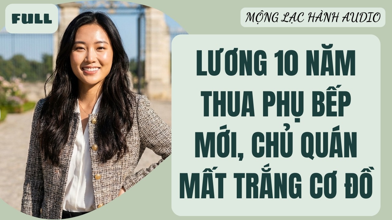 Full audio | Lương 10 Năm Thua Phụ Bếp Mới, Chủ Quán Mất Trắng Cơ Đồ | Mộng Lạc Hành Audio