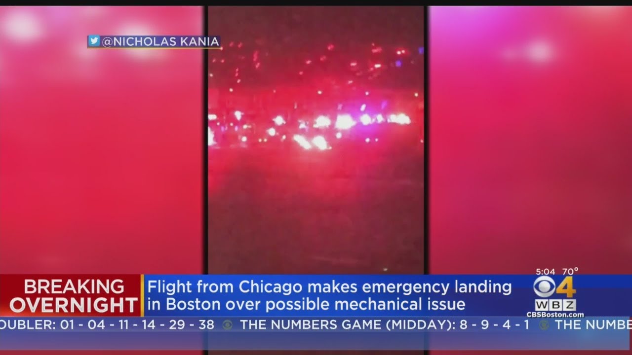 Flight From Chicago Makes Emergency Landing In Boston Over Possible Mechanical Issue