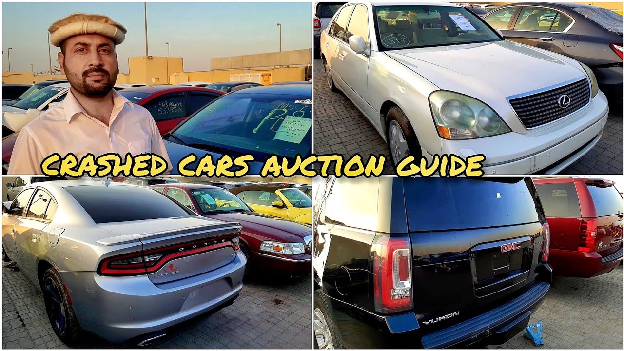 Sharjah Crashed Cars Auction |Dodge Charger, GMC Yukon, Camaro, Lexus LS 430 | مزاد السيارات الشارقة