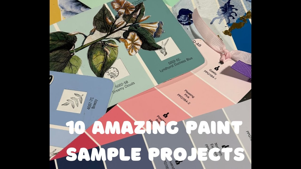 10 Paint Samples Projects for your Junk Journals | Beginner Junk Journal Ideas