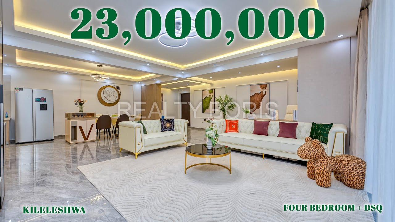 Что делает эту 4-комнатную квартиру стоимостью 💰23 000 000 долларов особенной? Килелешва | Найроб...