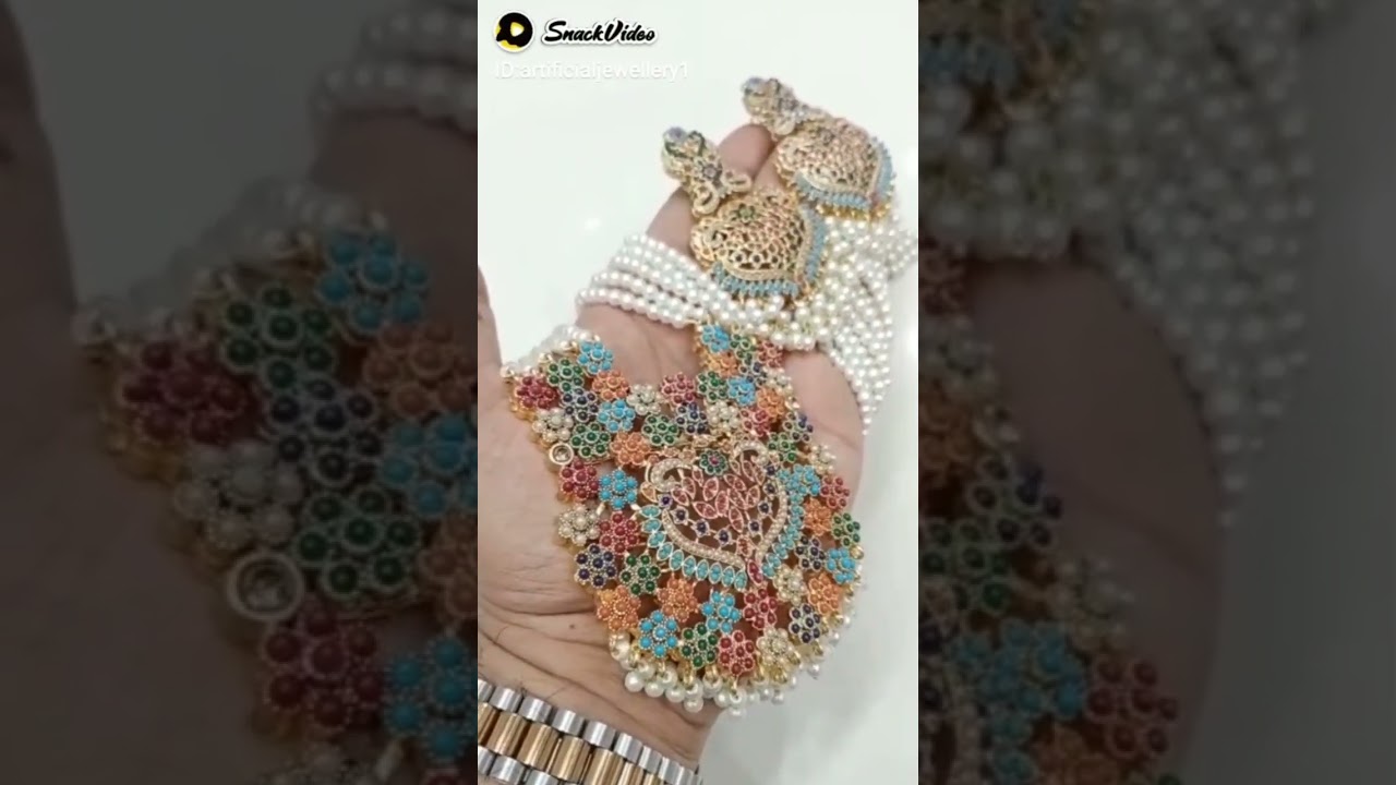 Noratan mala set jewellery, artificial jewelry
