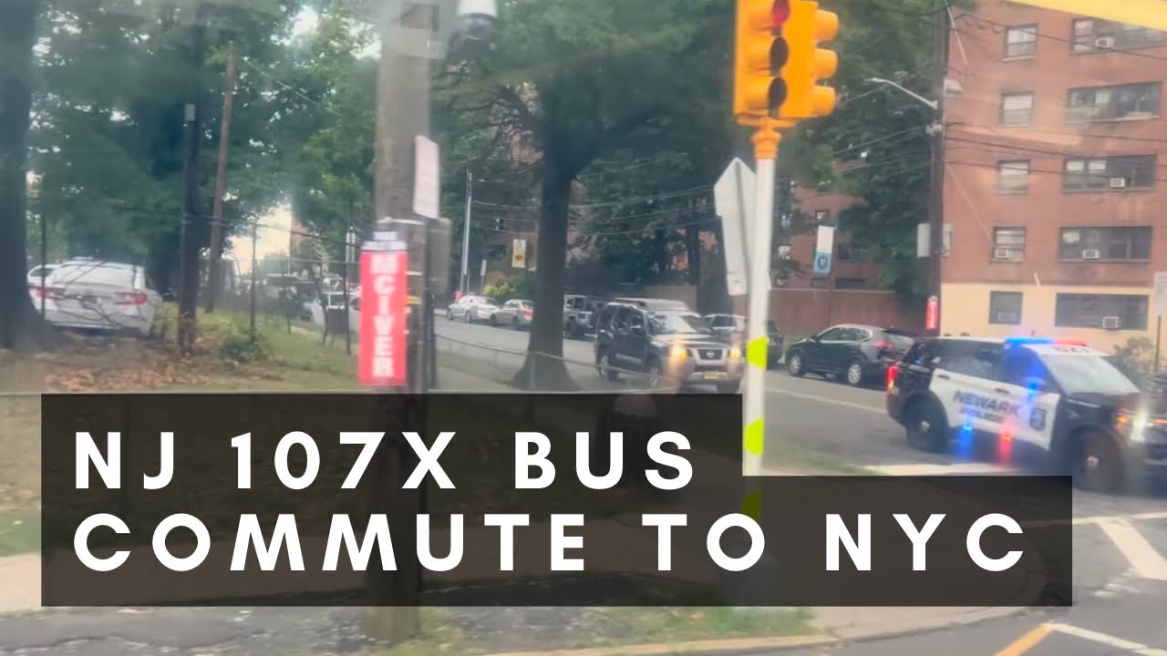 My Boring Commute | 107x NJ Transit Bus From Irvington Ivy Hill To New York Port Authority