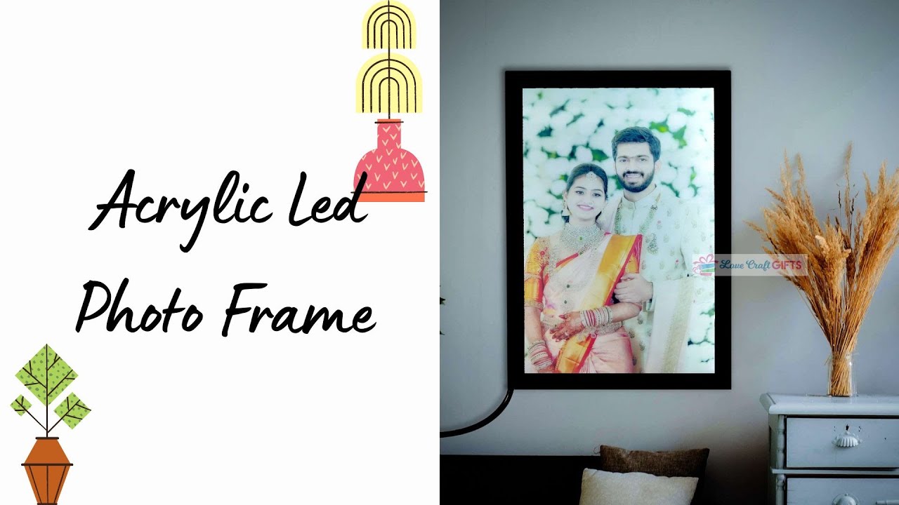 Acrylic LED photo frame | LOVE CRAFT GIFTS