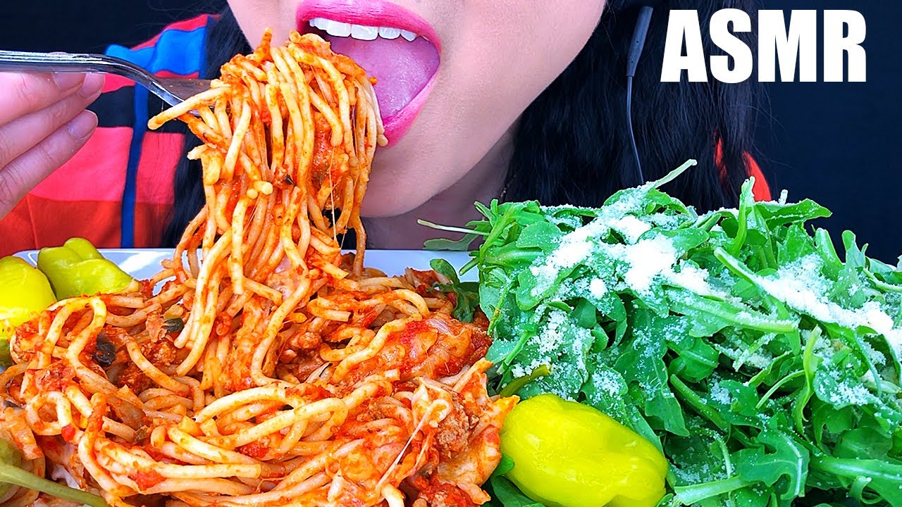 ASMR BAKED CHEESY SPAGHETTI | ASMR Phan
