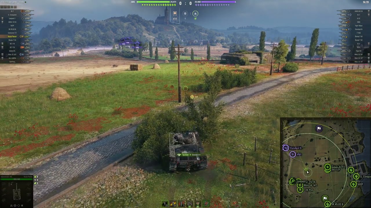 WOT World of Tanks Kunze Panzer - 2 kills 2,1k damage 6,5k assist
