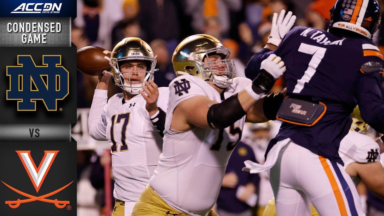 Notre Dame vs. Virginia Condensed Game | 2021 ACC Football