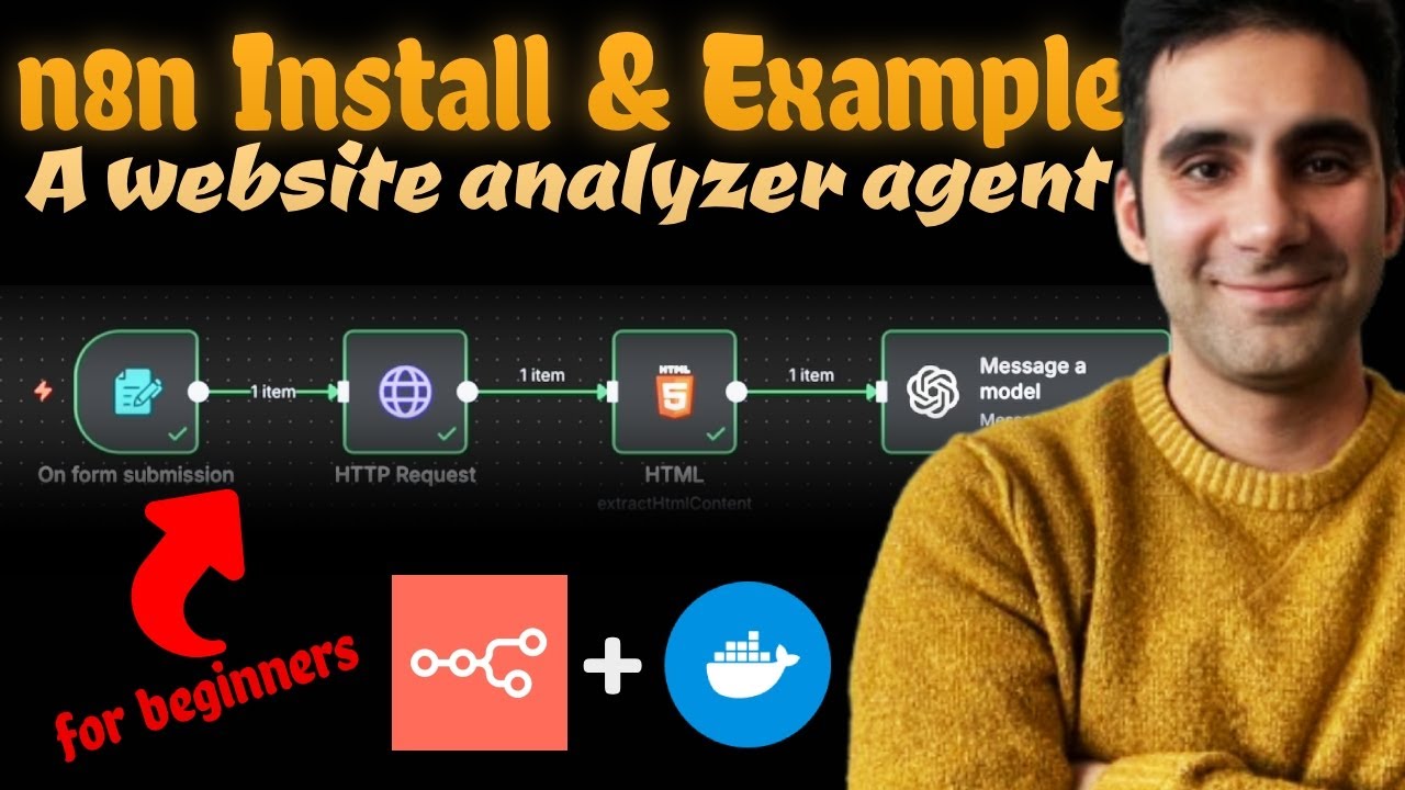 A website analyzer agent with n8n! | simplest setup for beginners