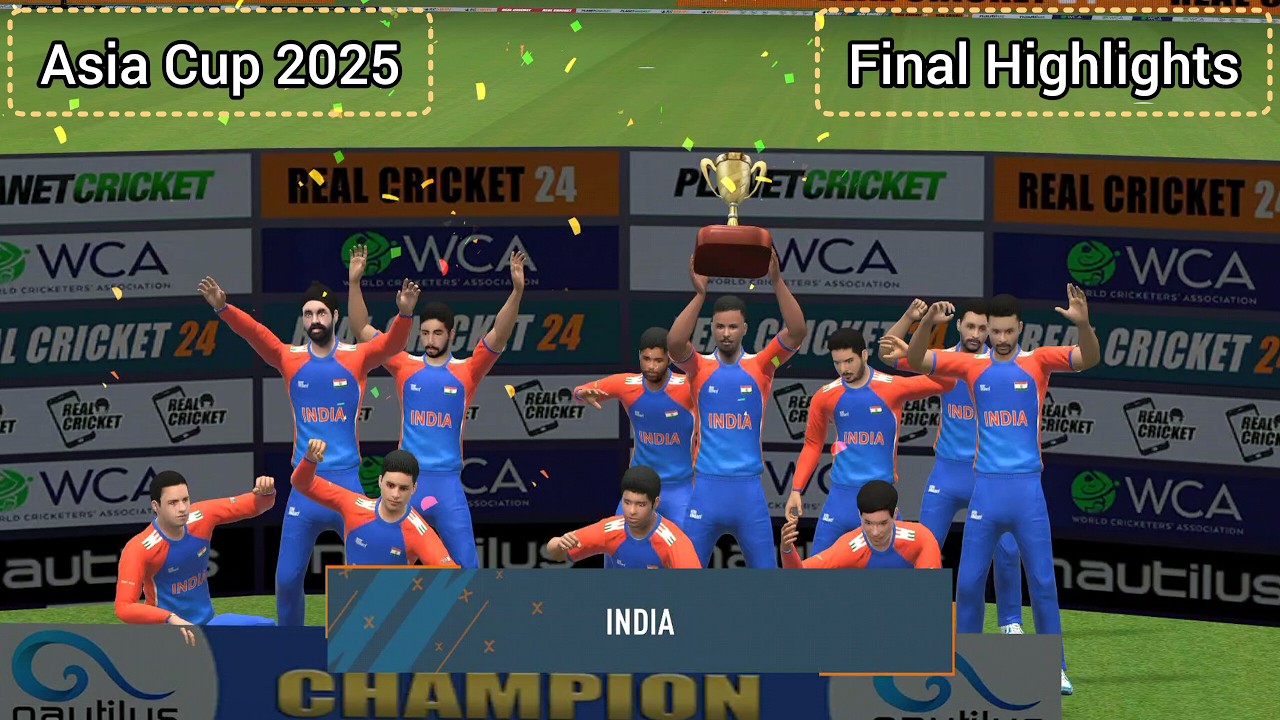 Финал Кубка Азии | Индия против Пакистана | Обзор матча | Real Cricket 24