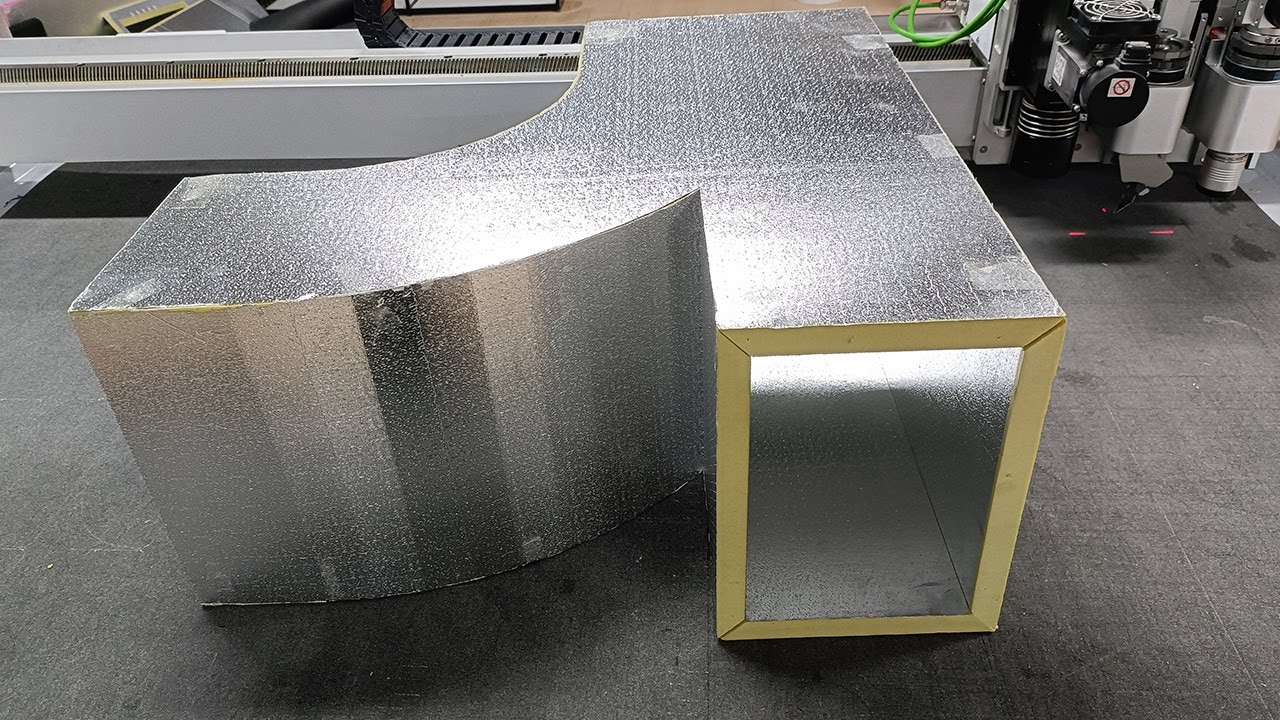 Pre-insulated Duct Board Cutting Machine for Tee Square Tube