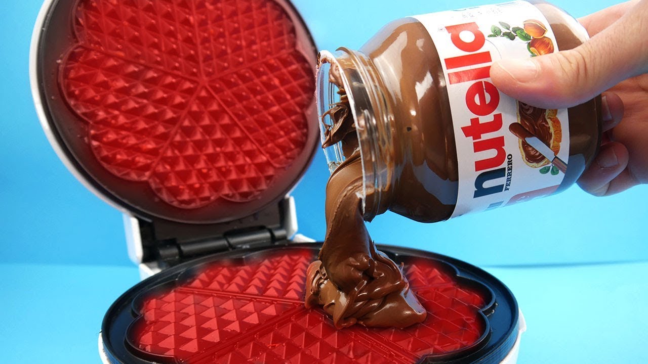 Experimente - Was passiert mit Nutella im Waffeleisen?