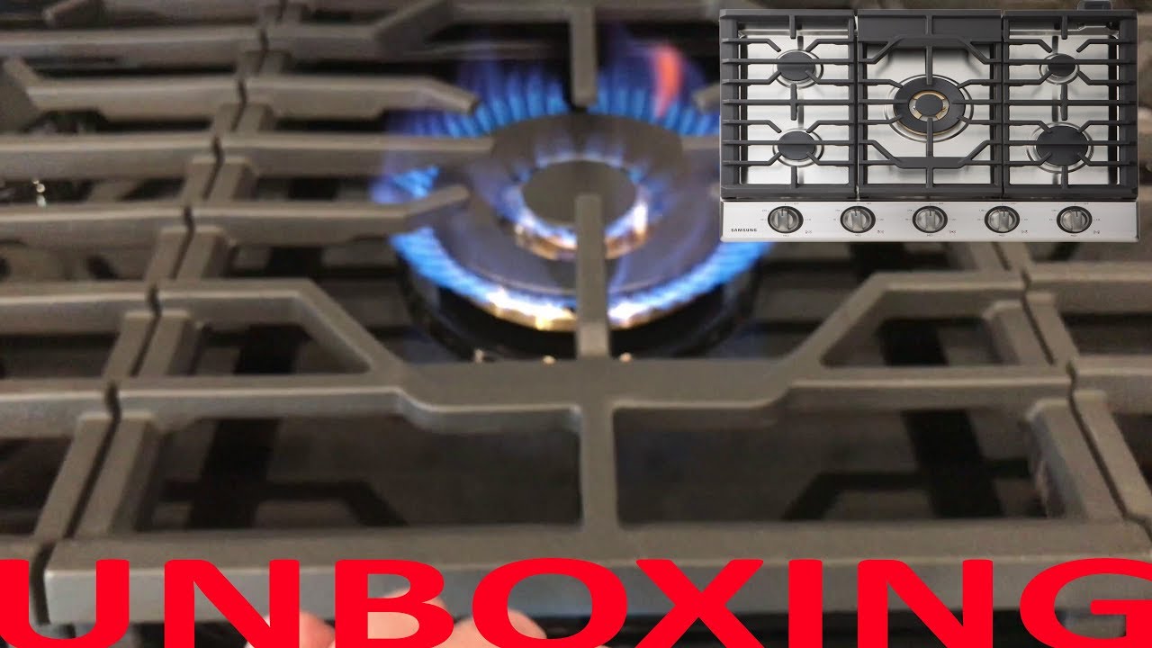 Распаковка и установка газовой плиты Samsung 36